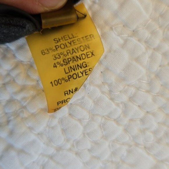 Calvin Klein Women's Career Mini Dress Size Large Charcoal Grey Cap Sleeves Work - Picture 14 of 15